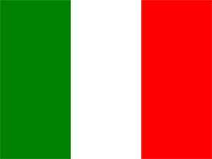 Die Flagge von Italien