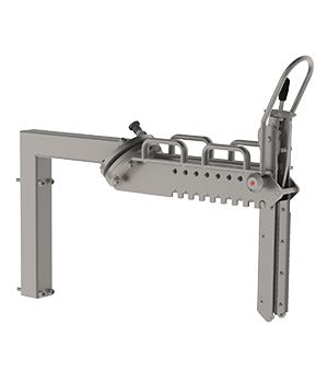 Der manuelle Rollenmanipulator (MRM) kann Rollen bis zu 400 kg drehen und greifen. Dieser Rollenwender ist sowohl eine starke als auch wirtschaftliche Wahl.