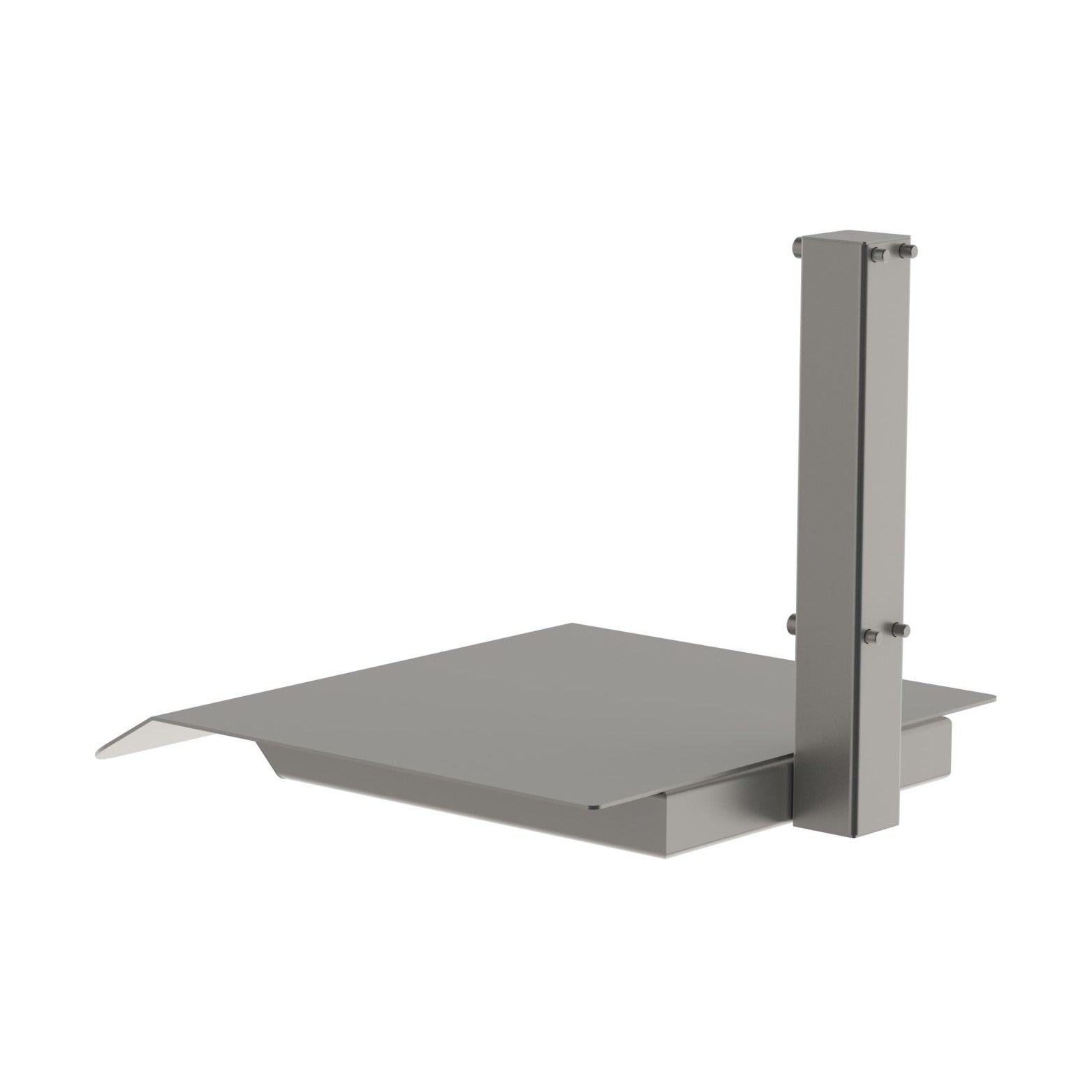 Als nahezu universelles Hebewerkzeug für unsere modular aufgebauten Hebemaschinen kann die Metallplattform (MP) für eine Vielzahl unterschiedlicher Hebeaufgaben eingesetzt werden. Von hinten, Bild 2.