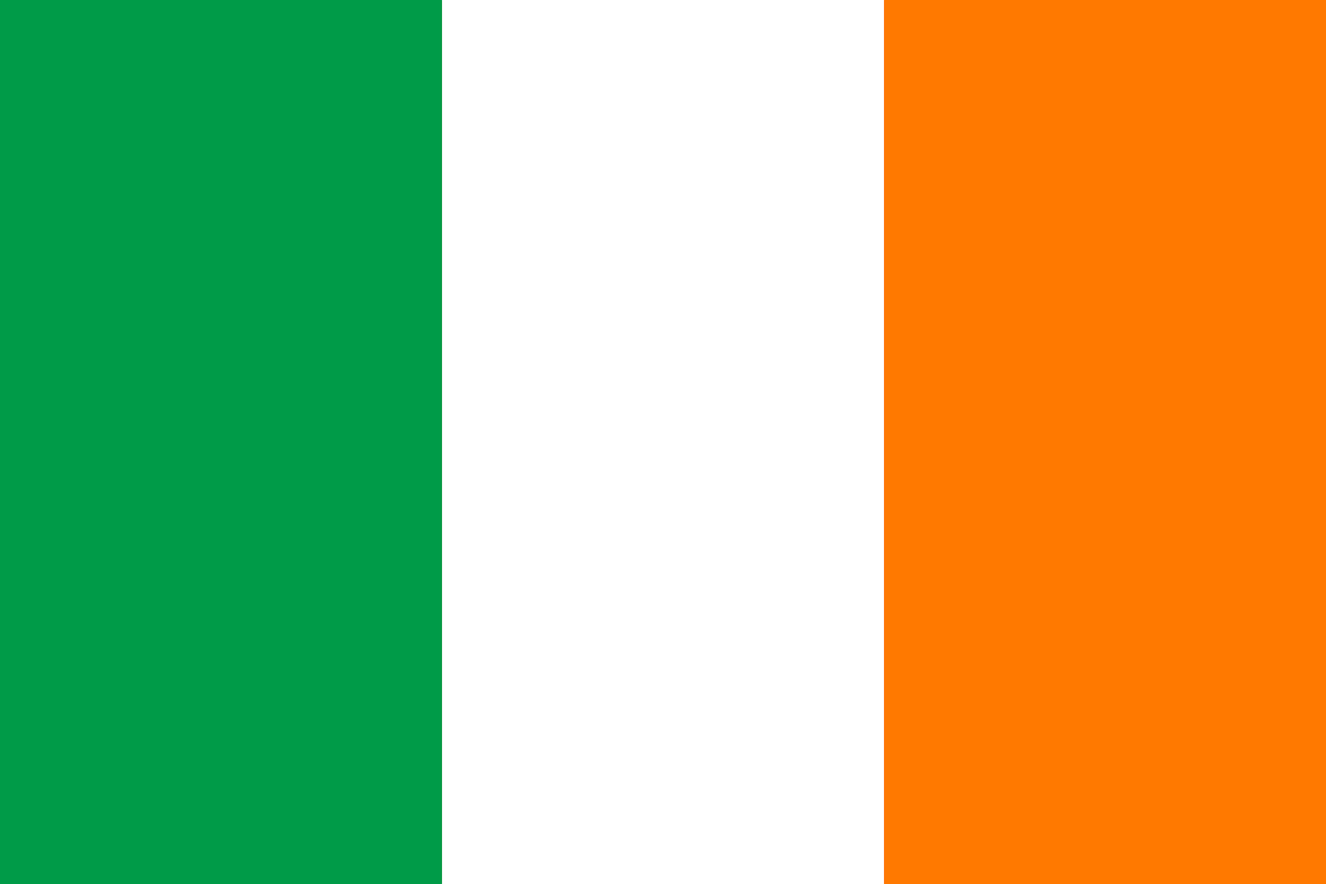 Die Flagge von Irland.