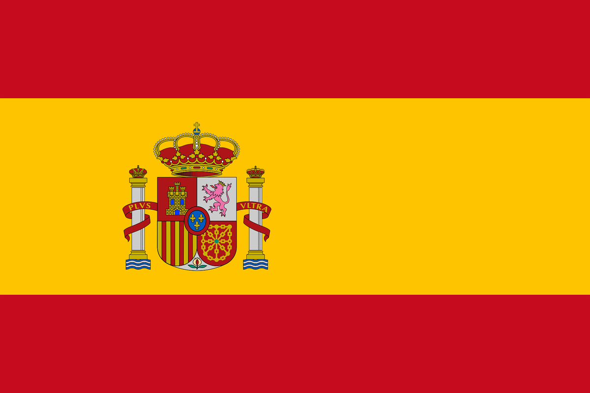 Die Flagge von Spanien