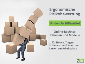Ergonomische Bewertungsinstrumente zur Ermittlung von Risiken beim Heben, Tragen, Schieben und Ziehen von Lasten am Arbeitsplatz.