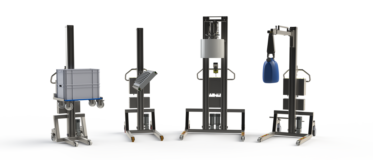 Hygienische Hebelifte aus Edelstahl für die Lebensmittel- und Getränkeindustrie. 2Lift ApS.