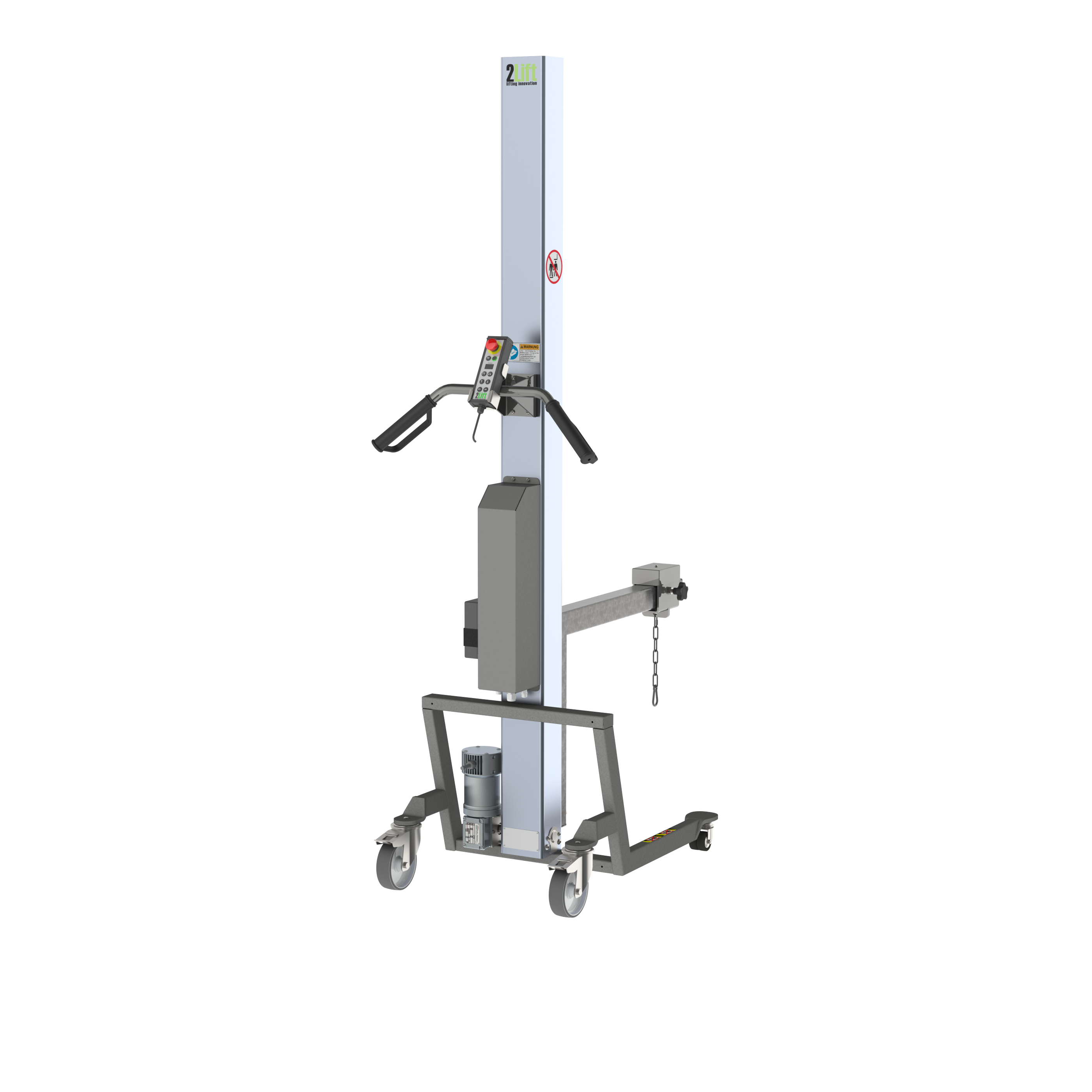 Elektrischer Hebelift mit Schienen-Kranarm (B-RCA)