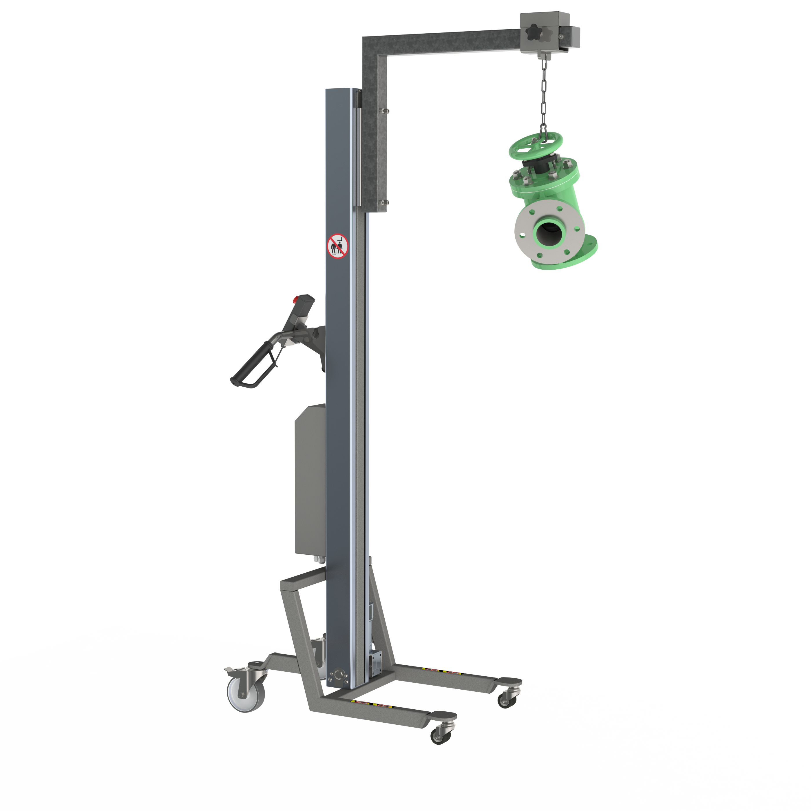 Elektrischer Hebelift mit Schienen-Kranarm (B-RCA)