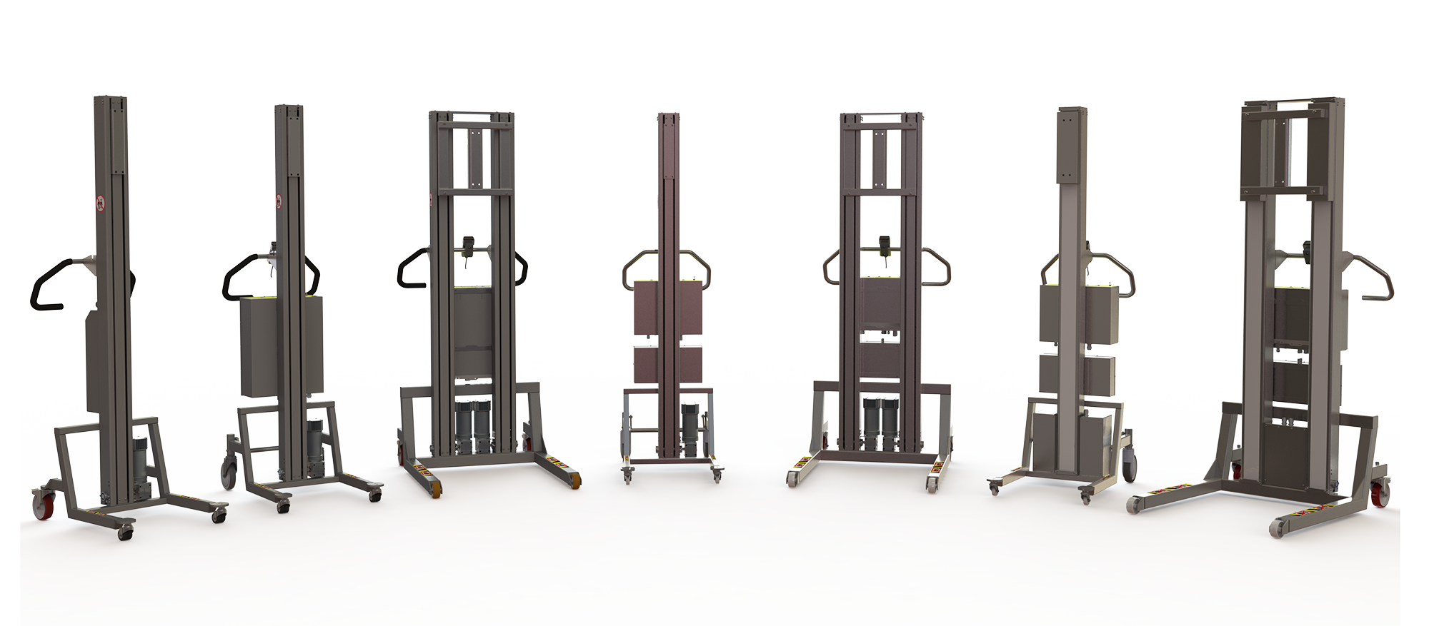 Unsere Hebelösungen können schwere Lasten von bis zu 150 kg, 300 kg bzw.Unsere Hebelösungen können schwere Lasten von bis zu 150 kg, 300 kg bzw. 500 kg bewältigen. Finden Sie das ideale Materialhandhabungsgerät, das genau Ihren Anforderungen entspricht.