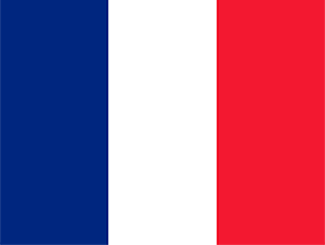 Die Flagge von Frankreich
