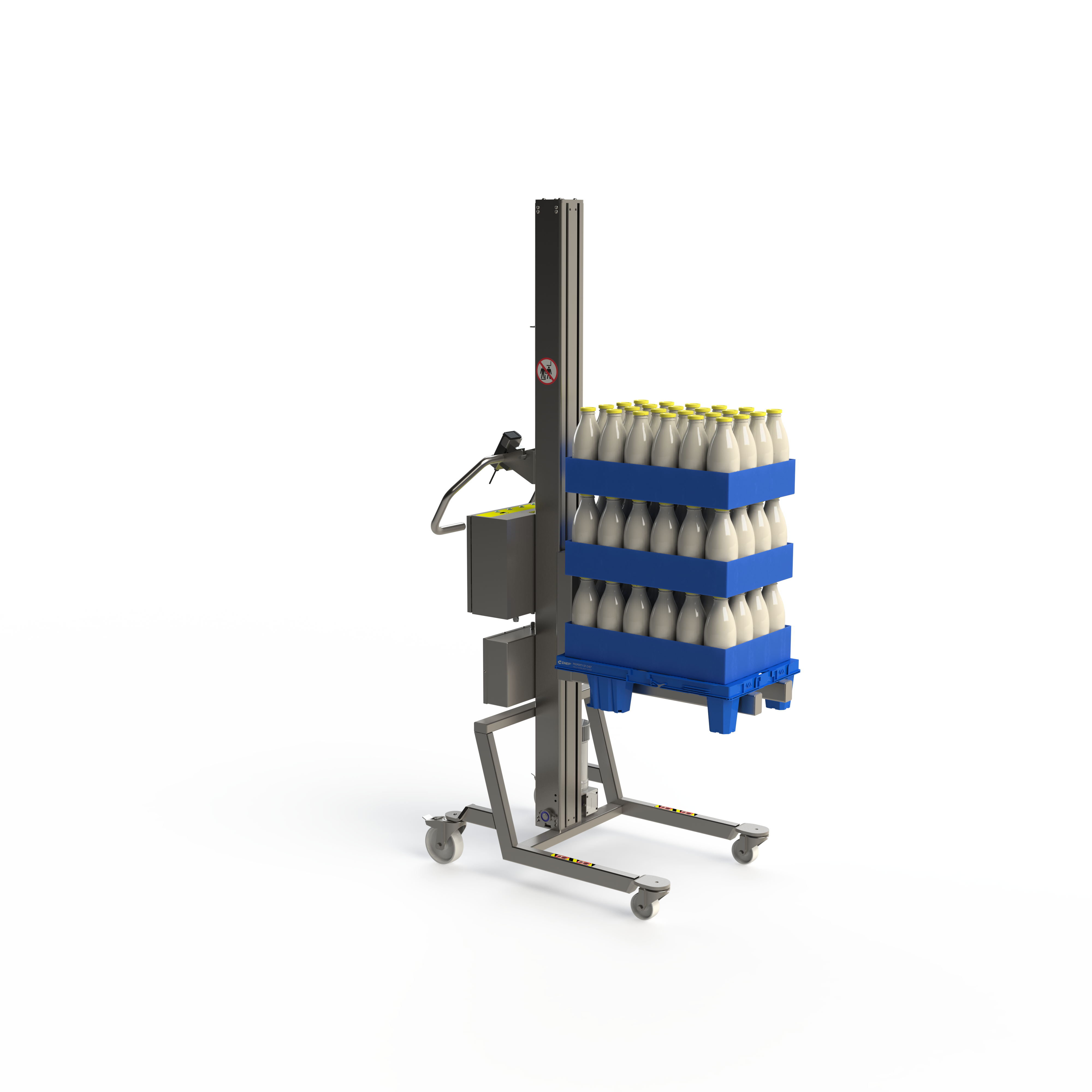 Hygienischer elektrischer Edelstahlheber (GMP) – 150 kg Traglast (SF)