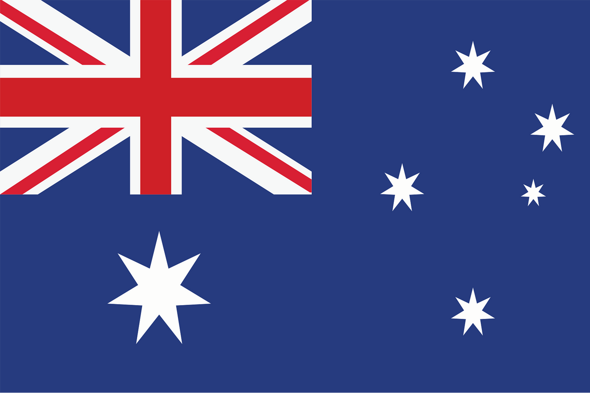 Die Flagge von Australien.