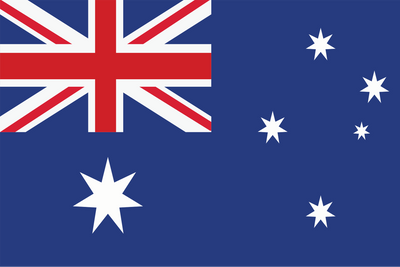 Die Flagge von Australien.