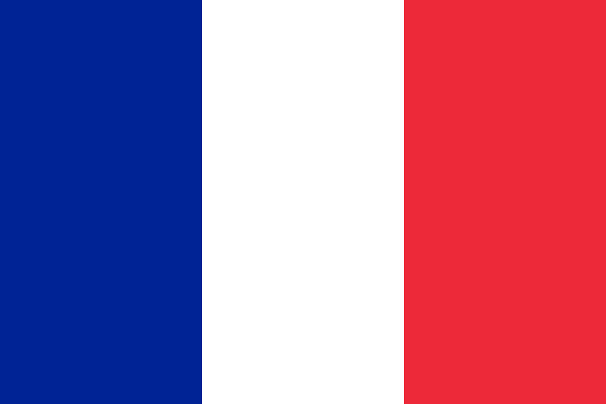 Die Flagge von Frankreich
