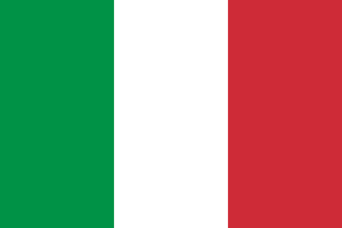 Die Flagge von Italien.
