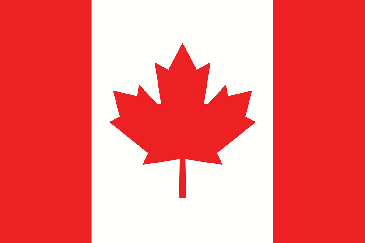 Die Flagge von Kanada