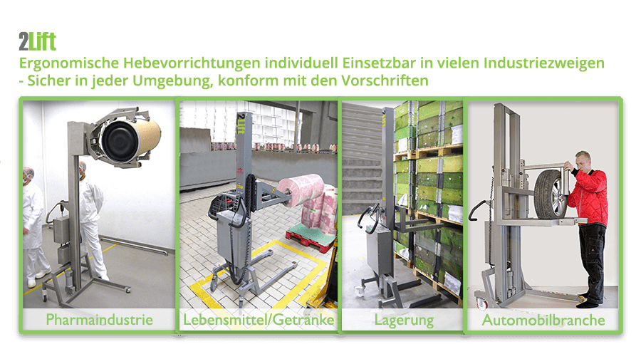 Industrielle Hebelifte für jede Industrie: Pharma, Lebensmittel und Getränke, Lagerung, Automobil usw.