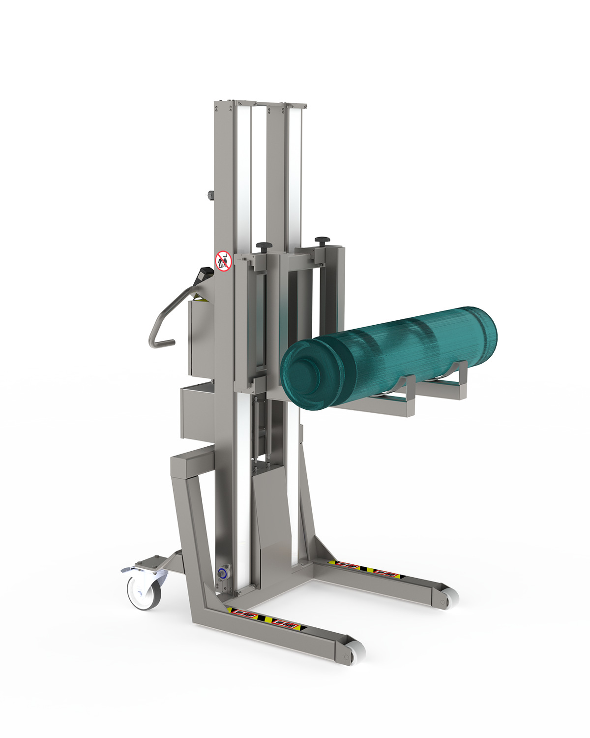 Hochleistungs-Pharma-Lifter (bis zu 500 kg) mit verstellbarer Gabel zum Heben von Kristallen.