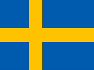 Die Flagge von Schweden
