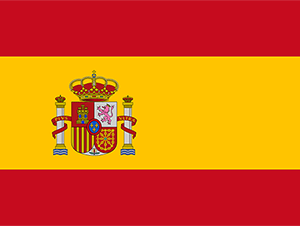 Die Flagge von Spanien