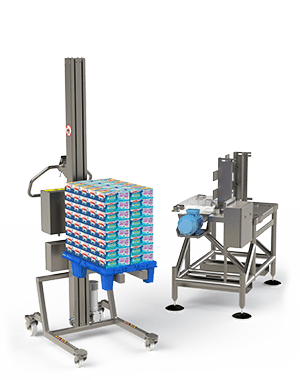 Hygienische elektrische Hebehilfe für die Lebensmittel- und Getränkeindustrie.