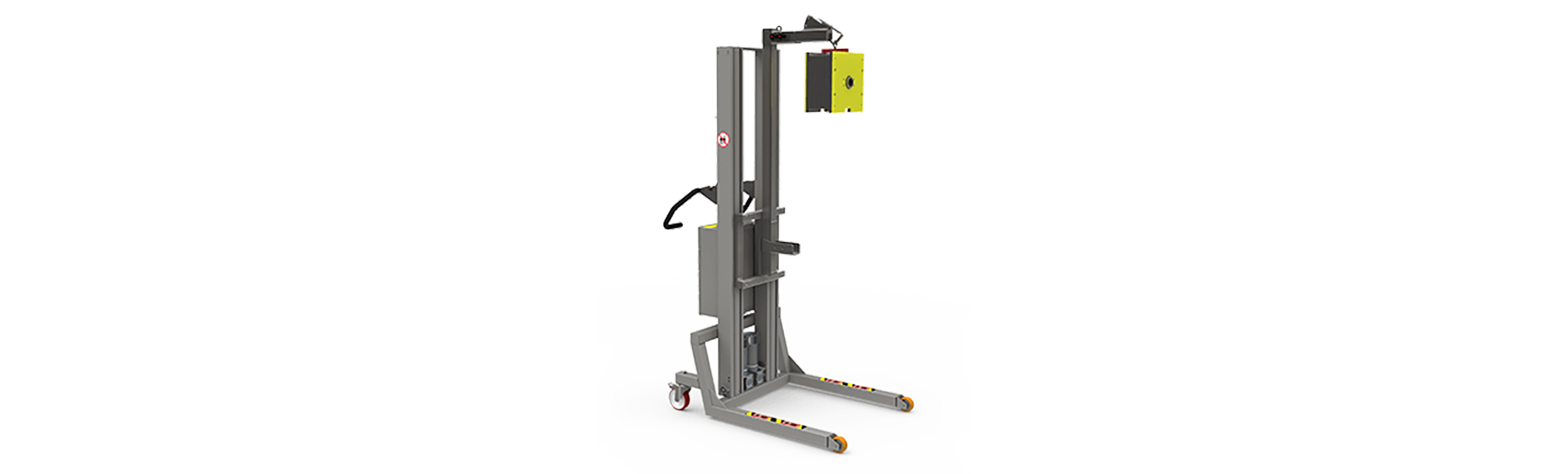 Maßgeschneiderter Montagekran mit Auslegerarm und Hakensystem. 2Lift Aps.