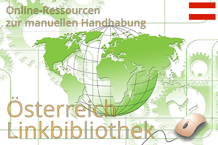 Online-Links zu manuellen Handhabungsvorschriften und ergonomischen Risikobewertungstools für Österreich.